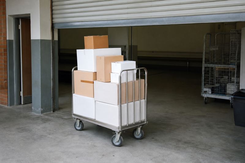 Goods receiving at a hospital loading bay